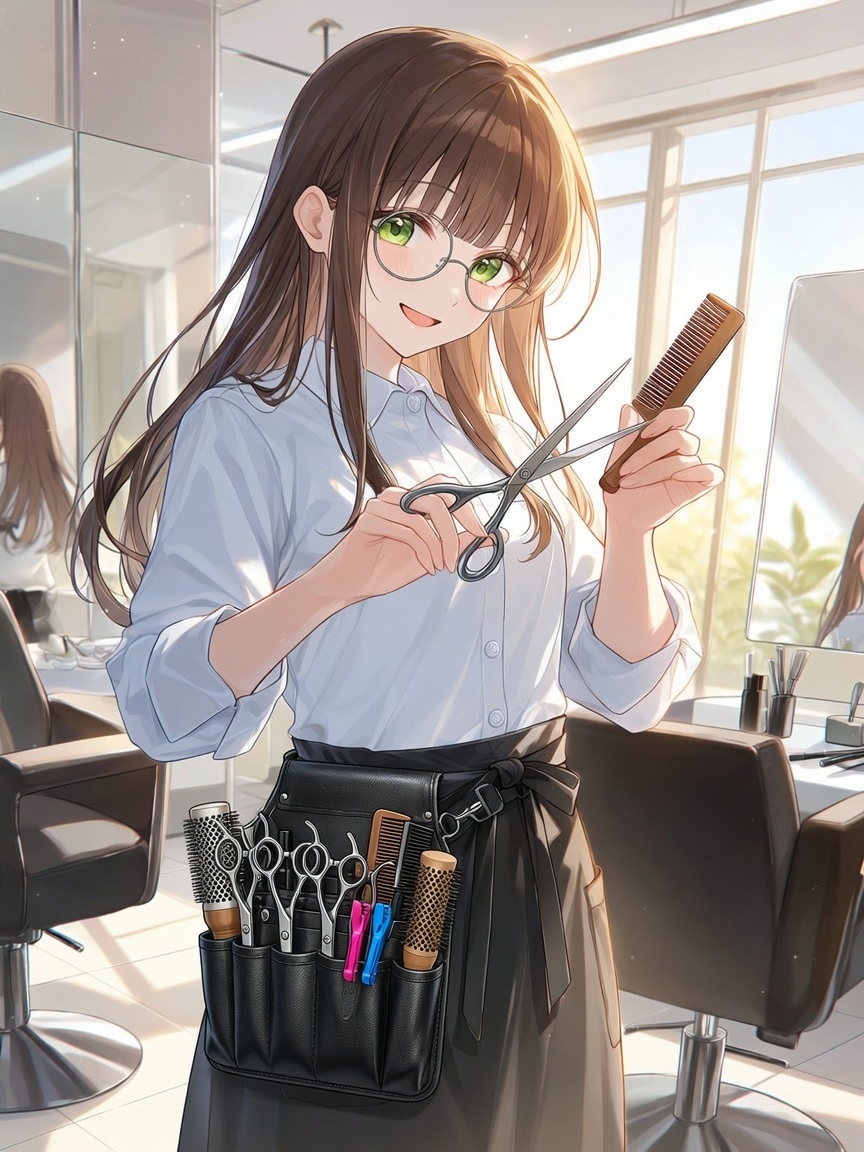 美容師な碧海ちゃん　#お仕事なりきり