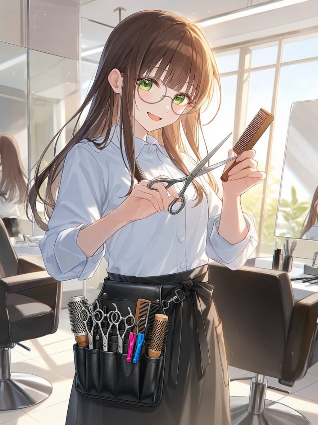美容師な碧海ちゃん　#お仕事なりきり