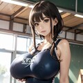巨乳スク水 5枚目