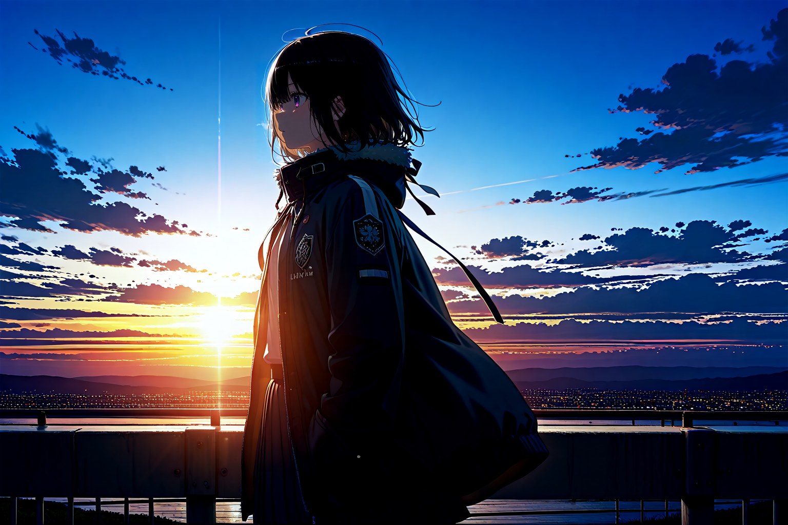 朝焼けの散策 | の人気AIイラスト・グラビア