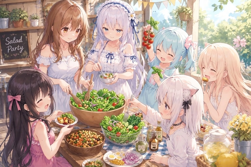 陽だまりのサラダパーティ🥗