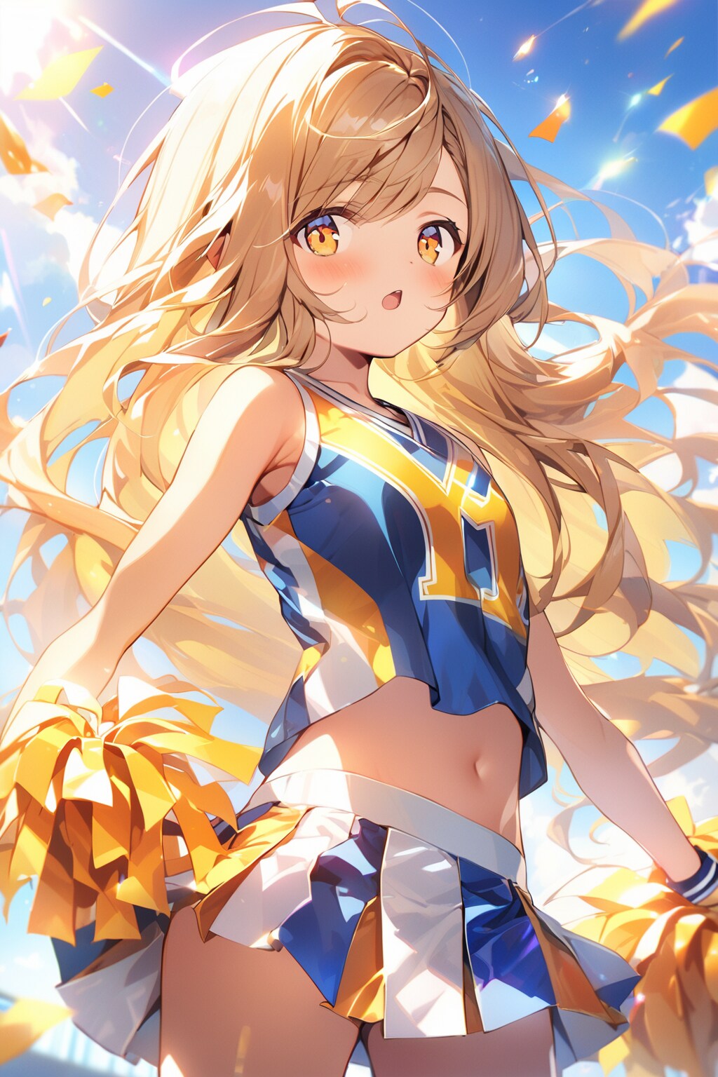 チアリーダーの女の子