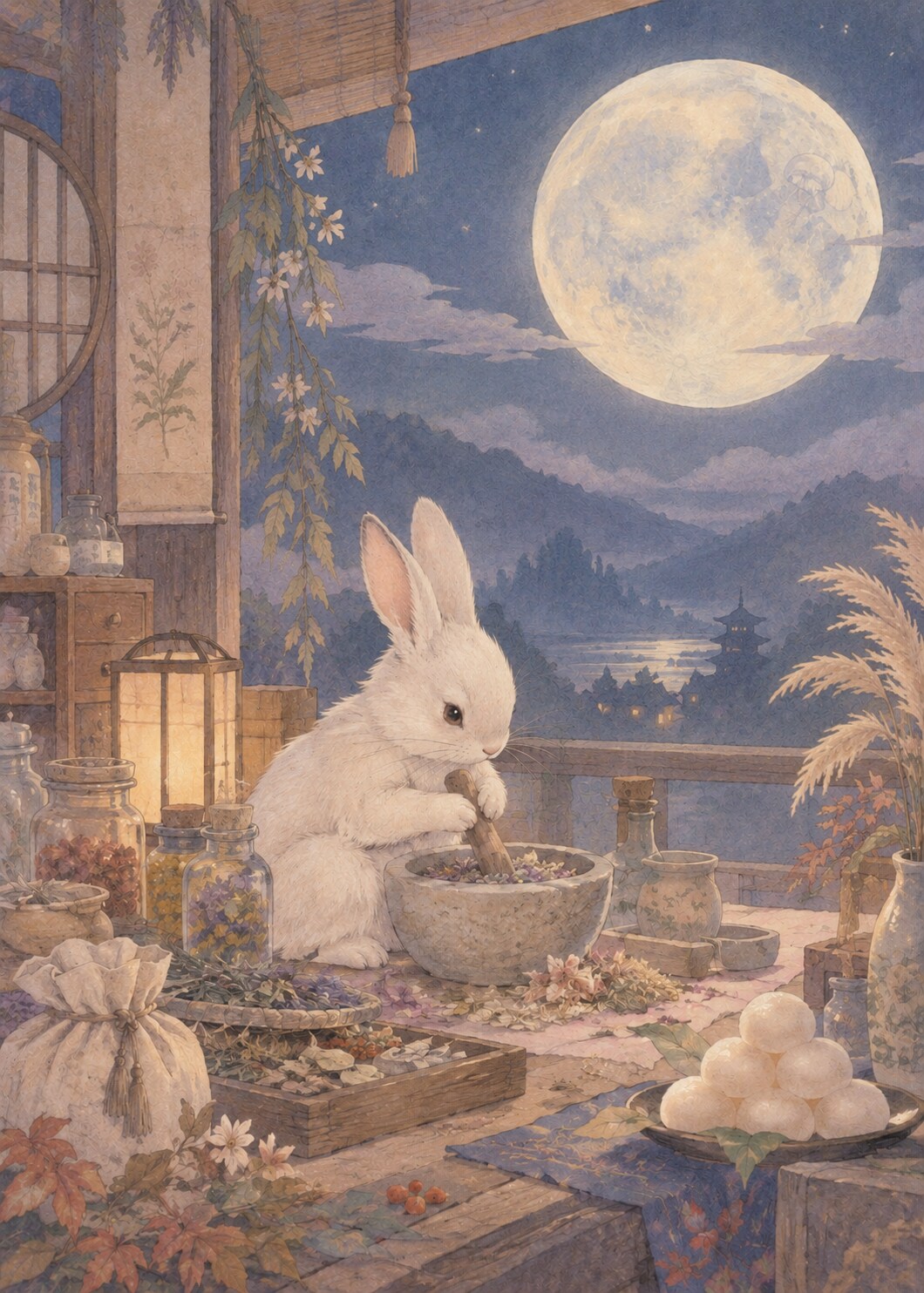 『月兎の薬房』 | の人気AIイラスト・グラビア