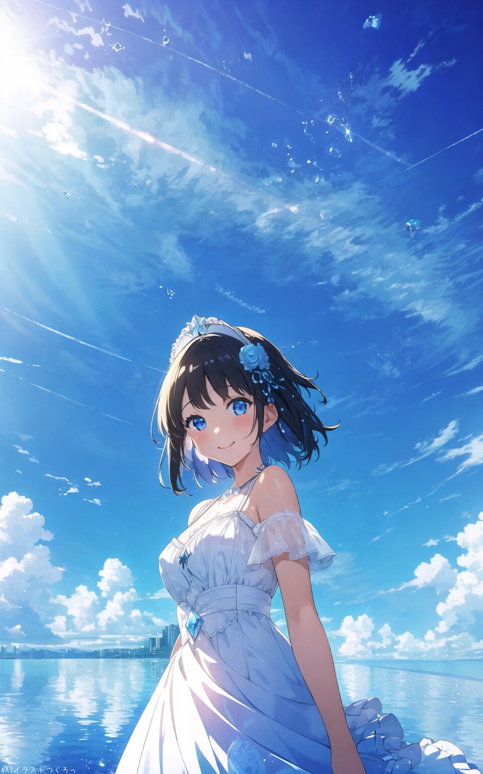 青空と少女