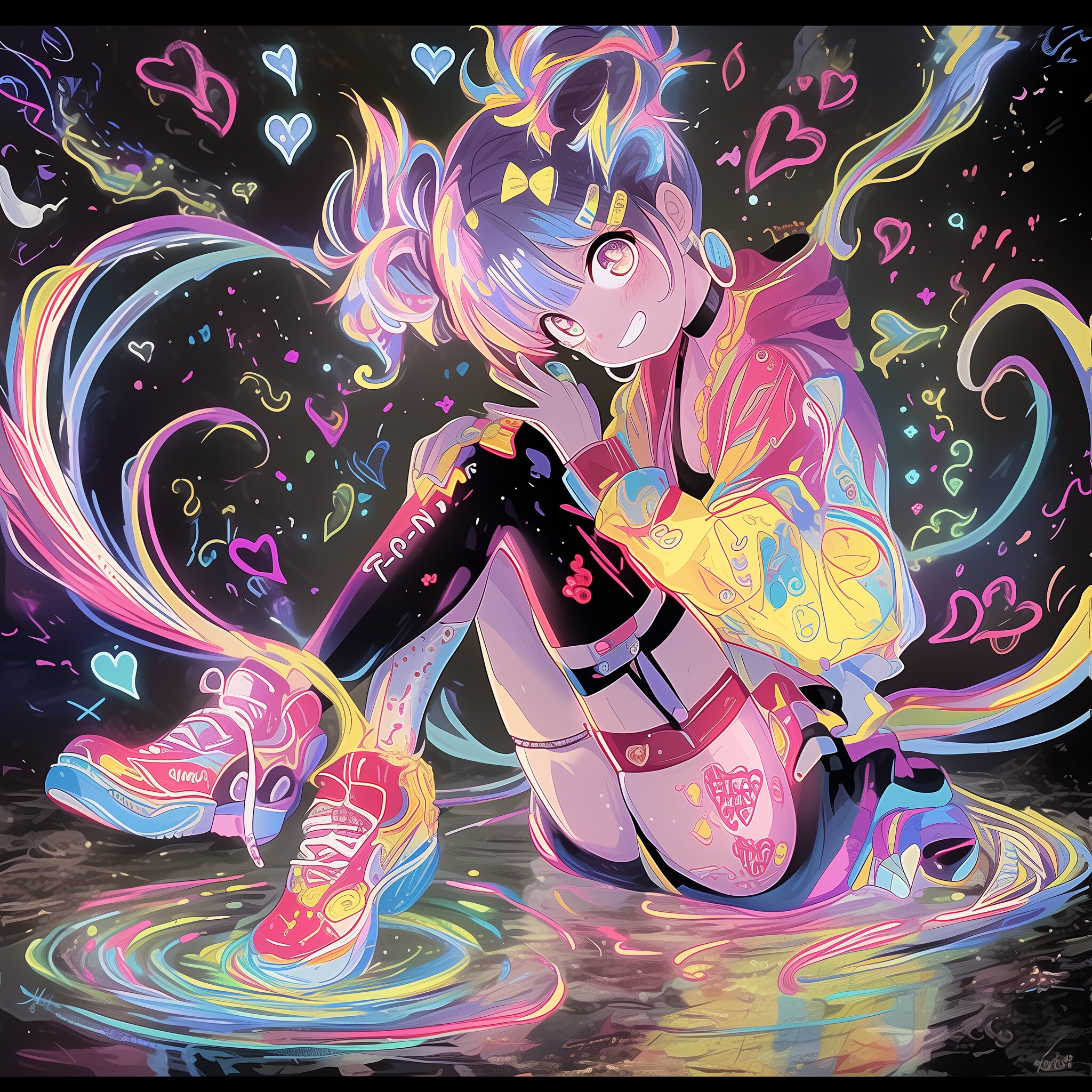 パンク・天邪鬼👩🏻‍🎤 | の人気AIイラスト・グラビア