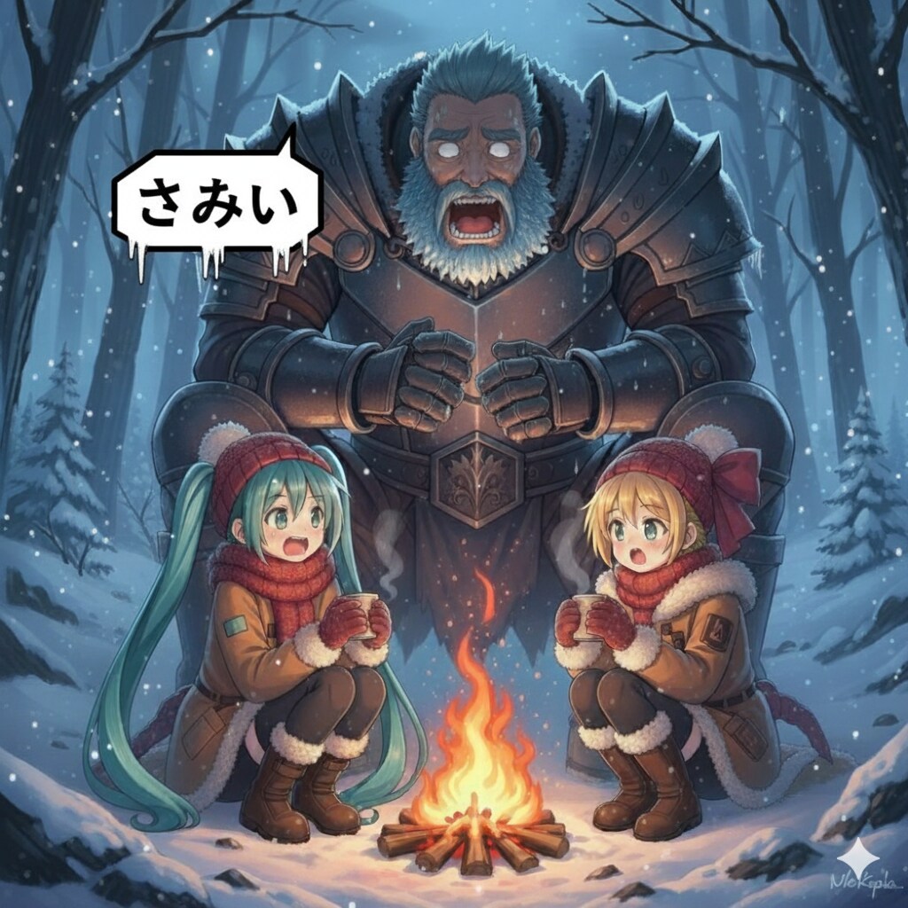 冬将軍も寒いようです😅