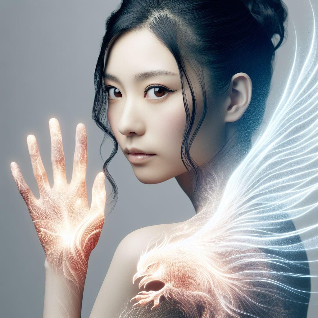 鳳凰を宿す女性