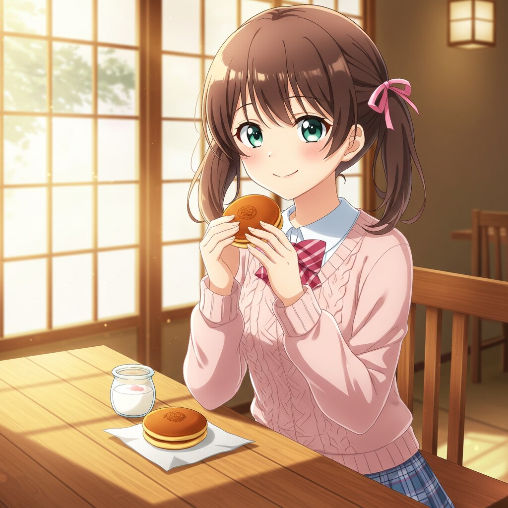 どら焼きとヨーグルト