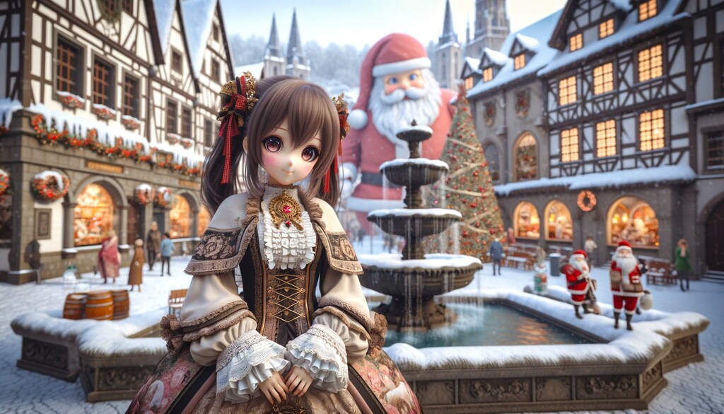 サンタが街にやってくる