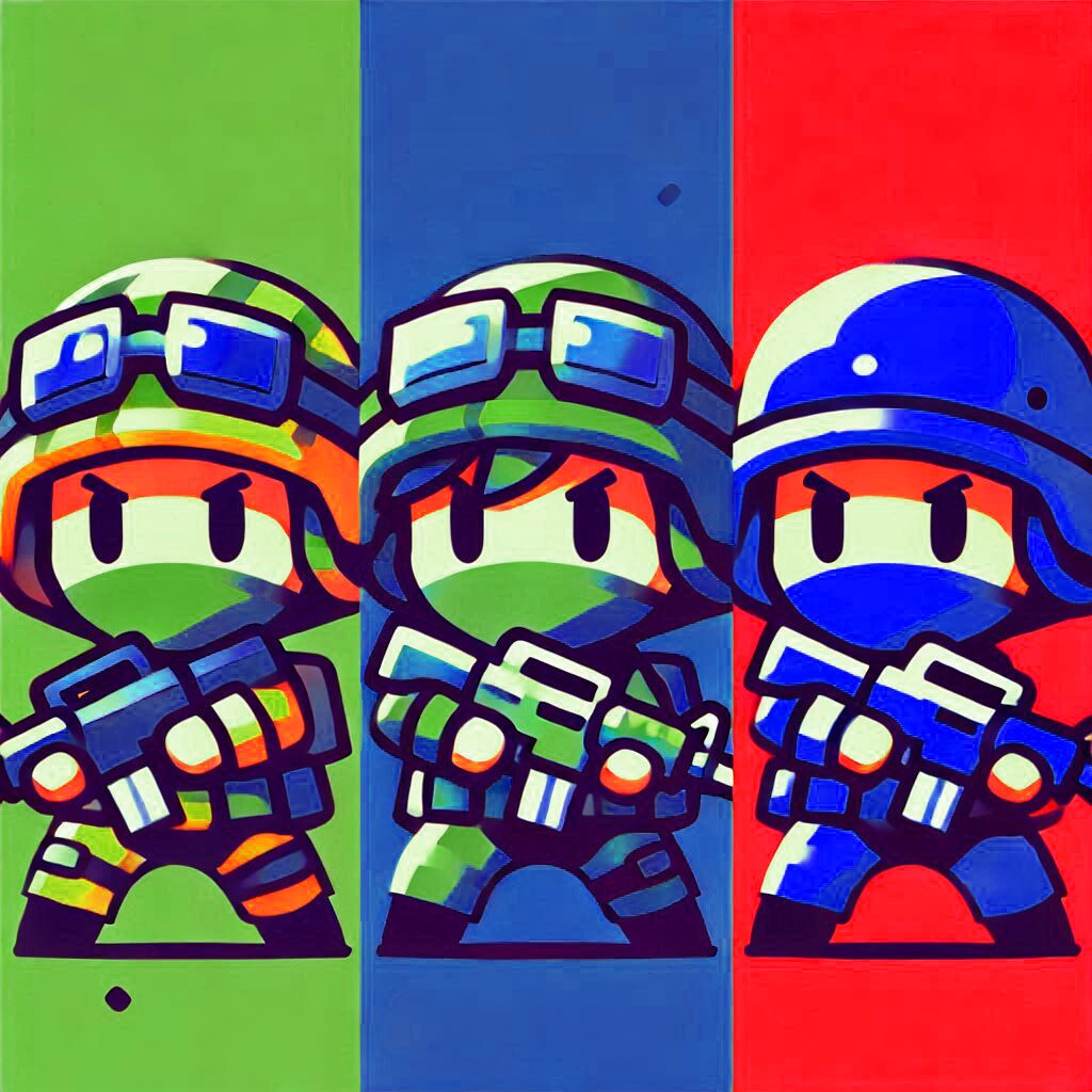 光の三原色・三つ巴の戦い