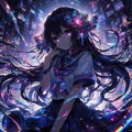 カラフルゲーミング世界と少女(5枚) 3枚目