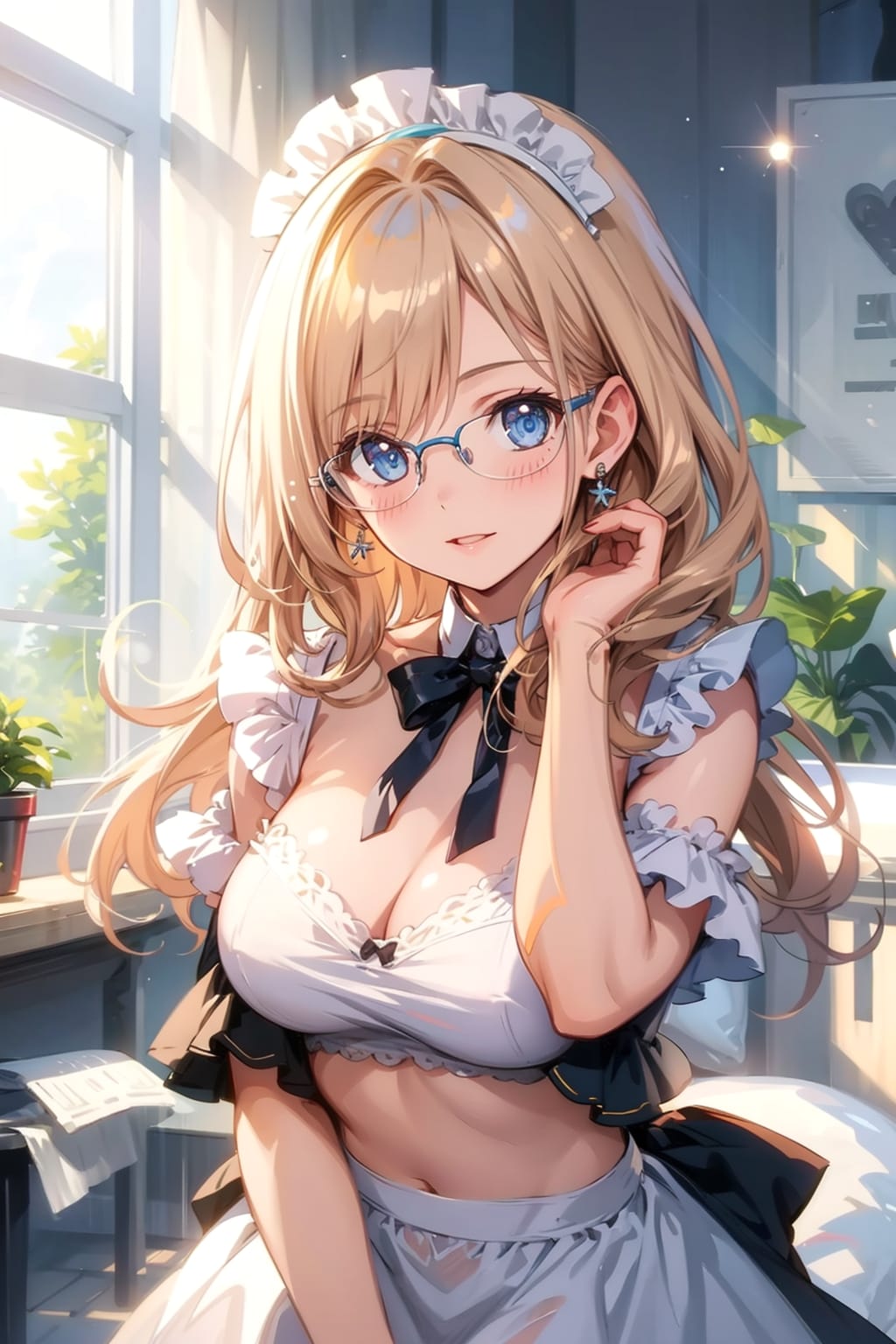 メガネ美少女メイド
