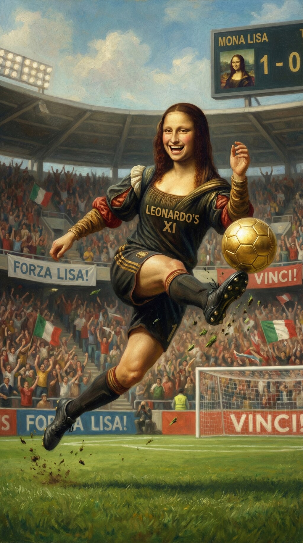 キンタマサッカーするモナ・リザ