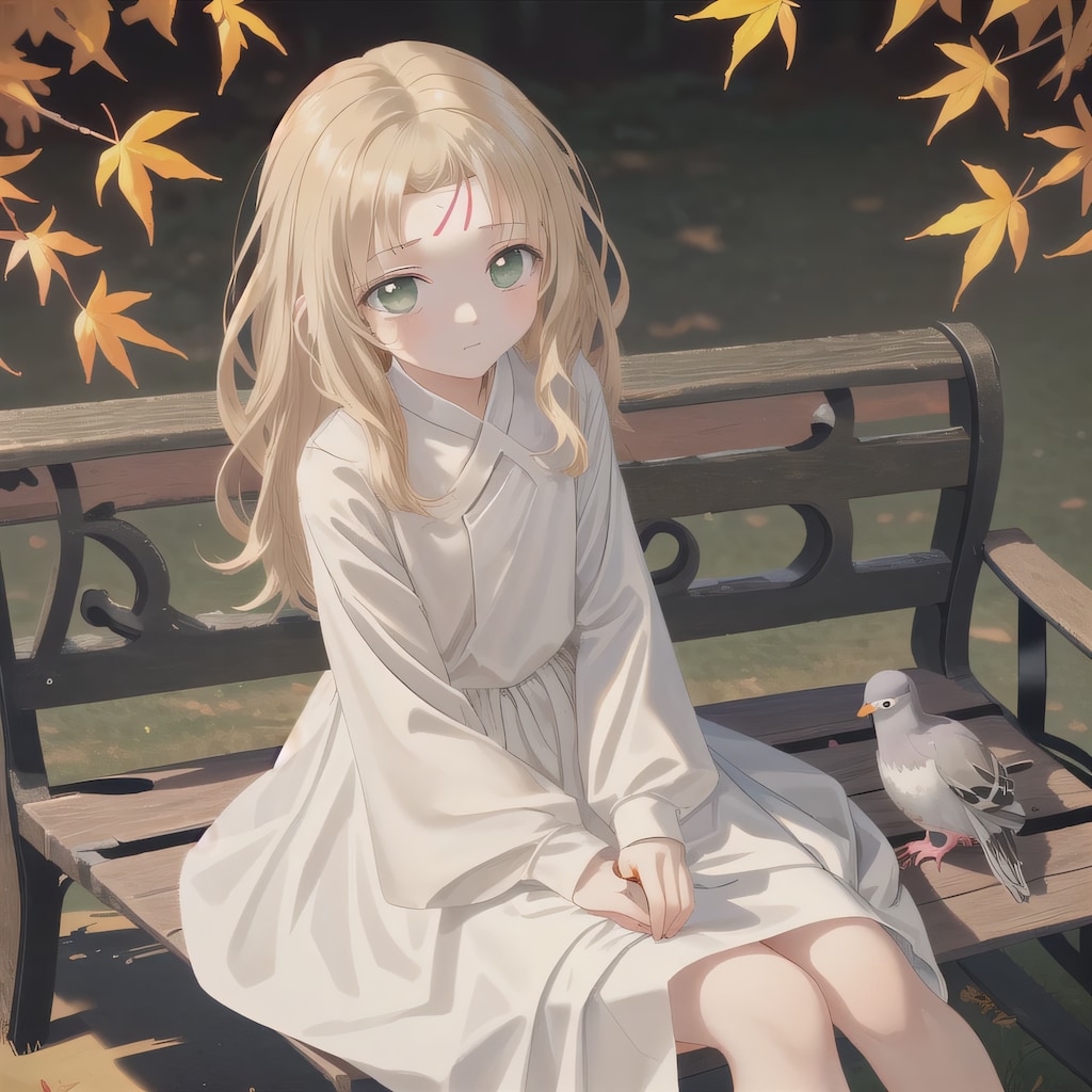 金髪ロングでワンピースの少女６