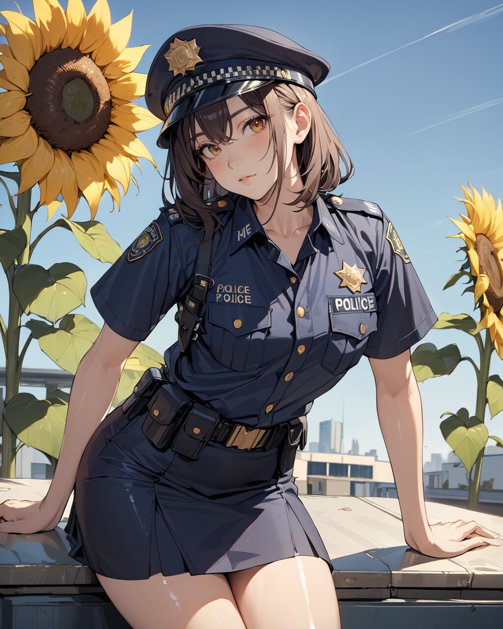 夏の婦警さん？