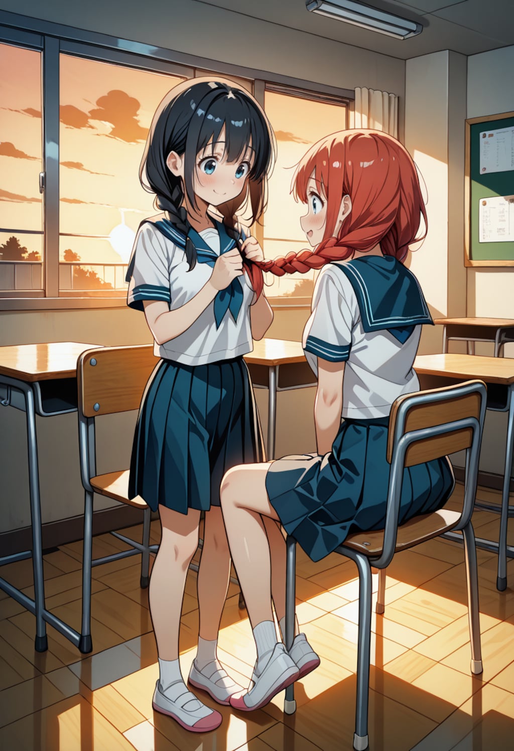 編んであげるね…