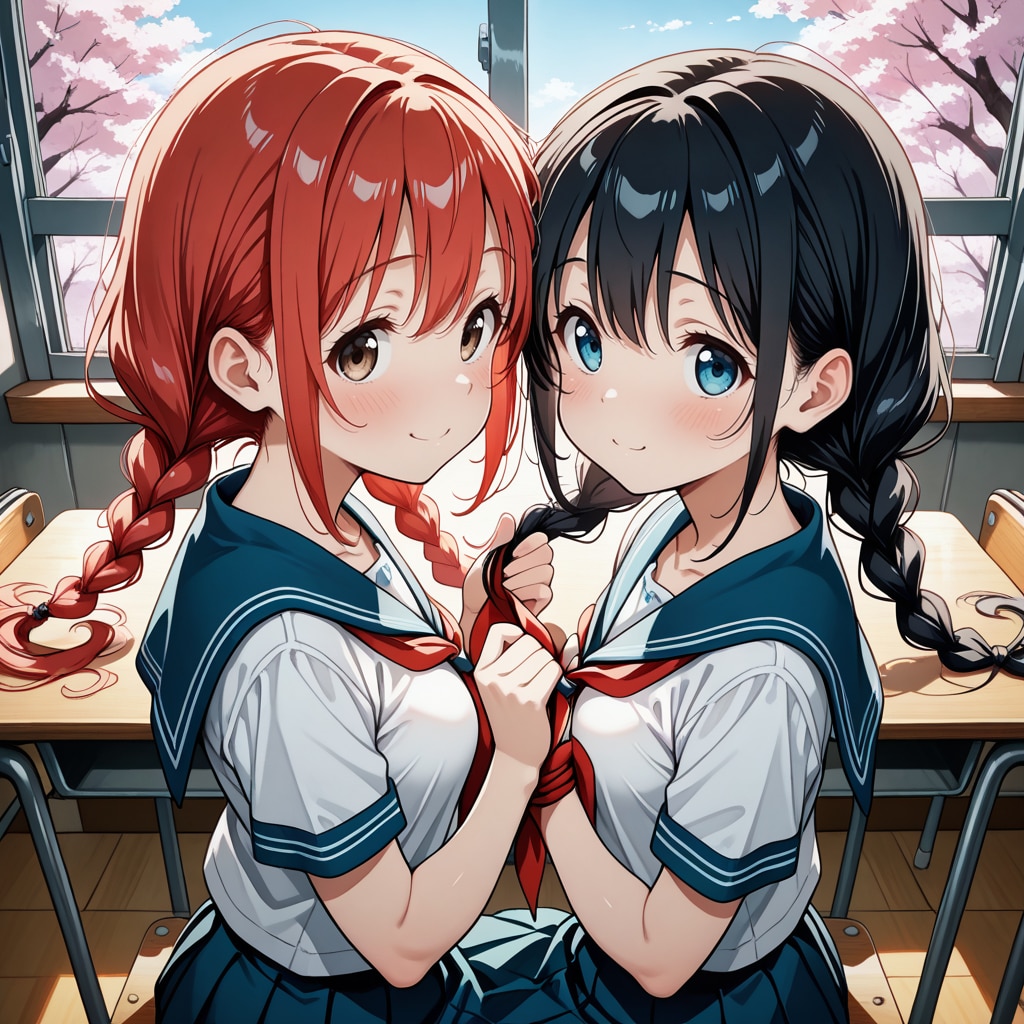 編んであげるね…