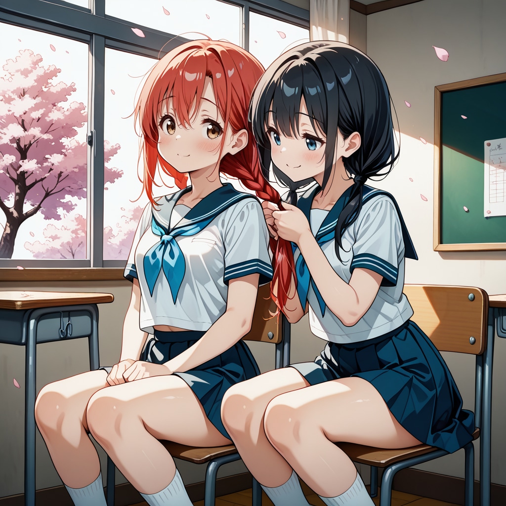 編んであげるね…