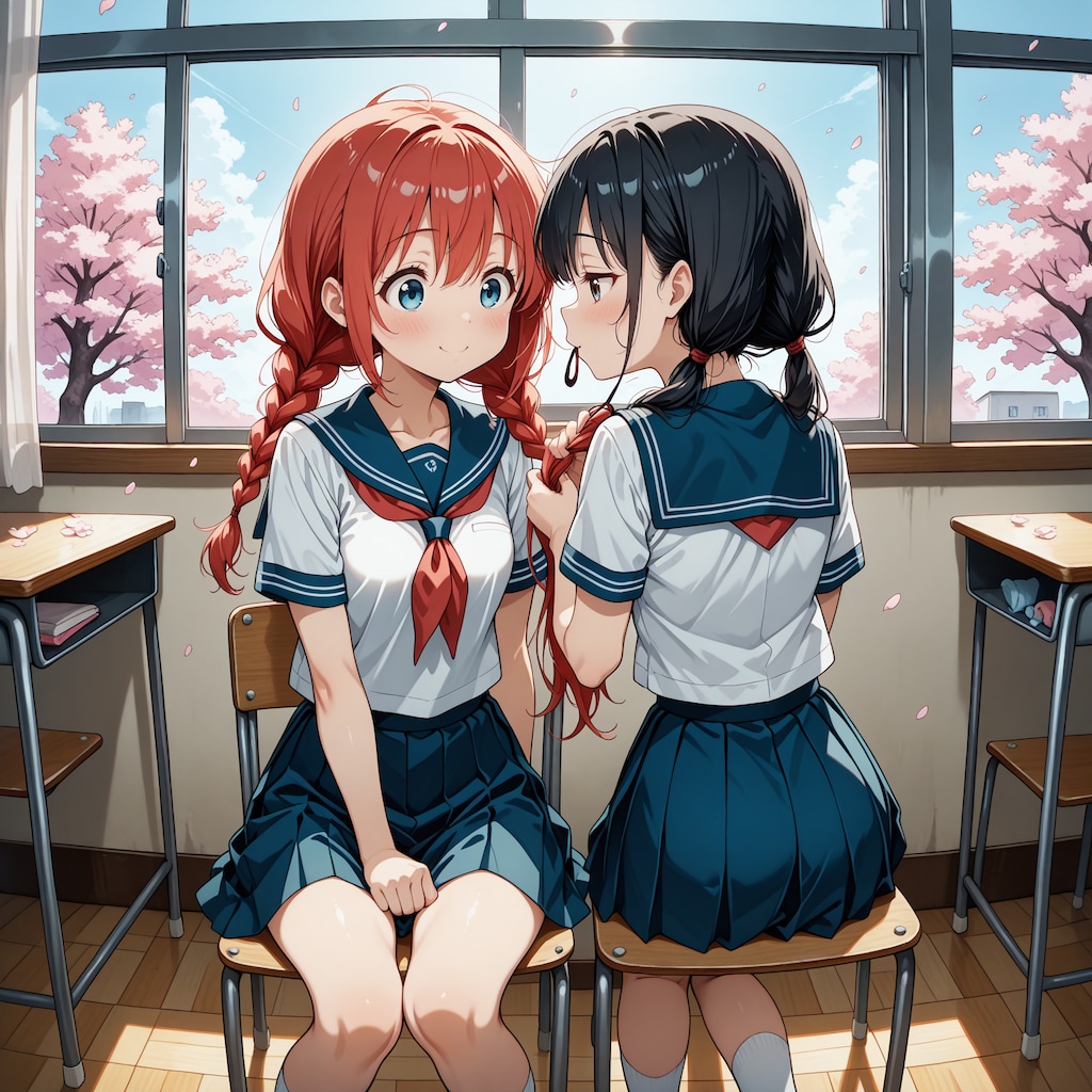 編んであげるね…