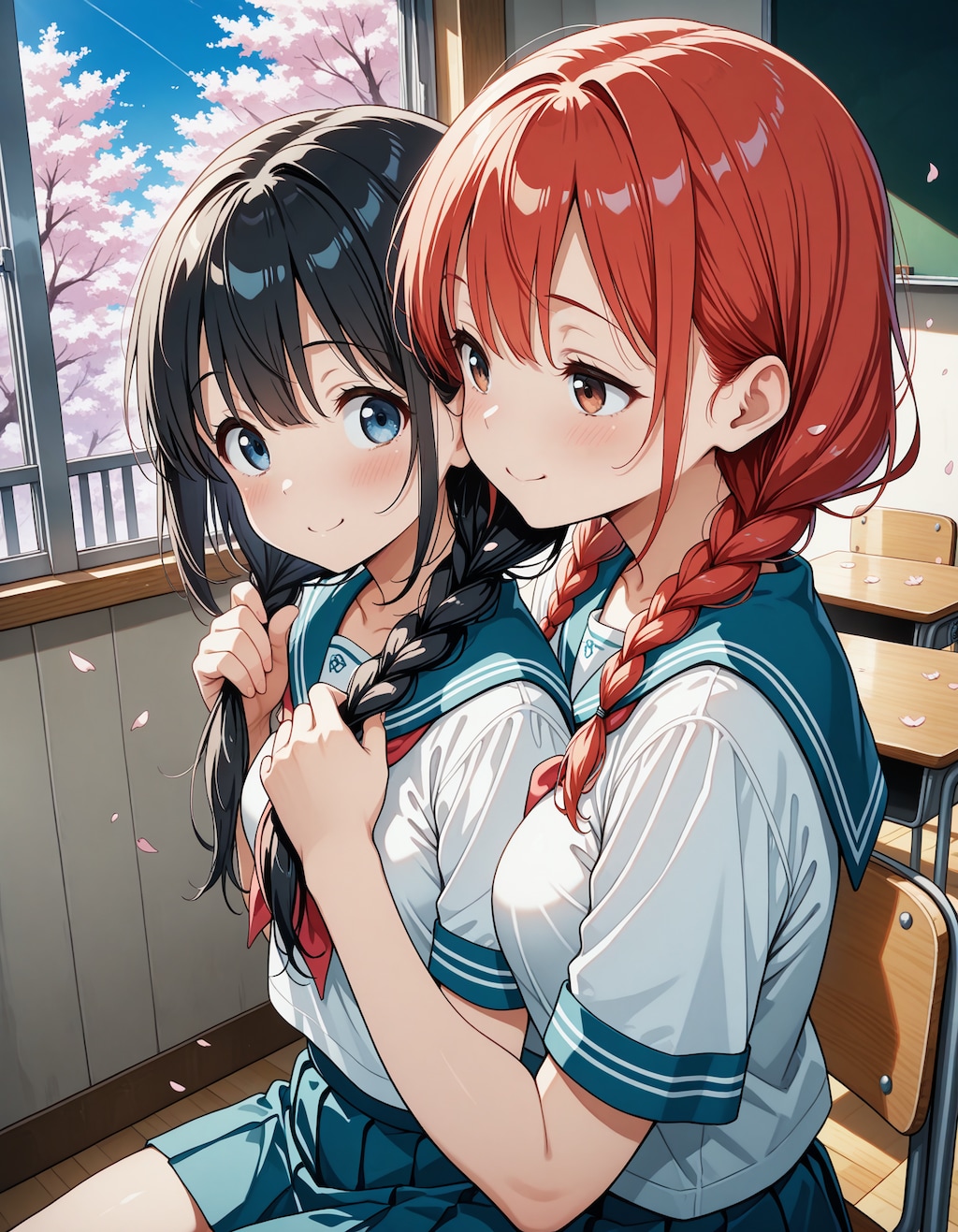 編んであげるね…