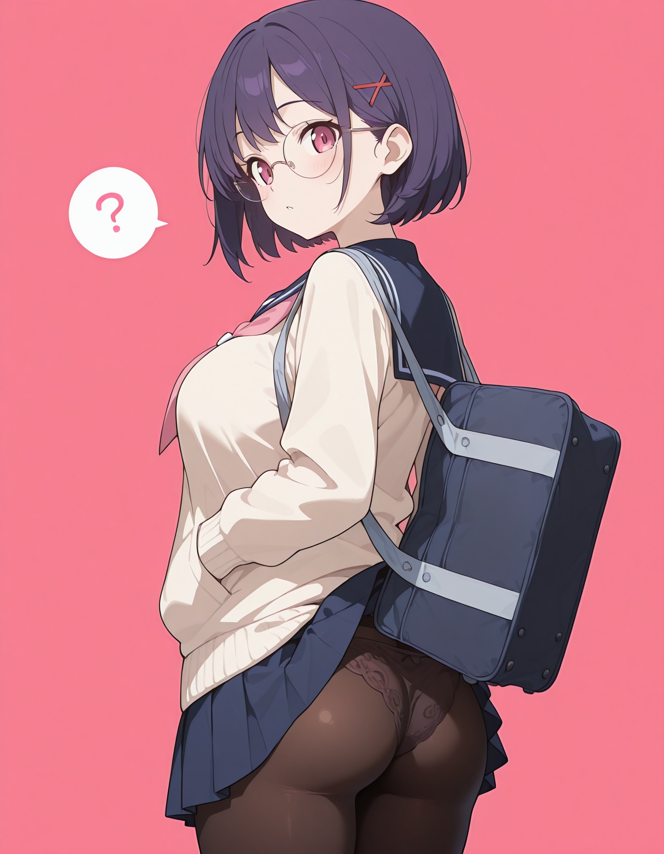 鞄でスカートめくれるヤツ