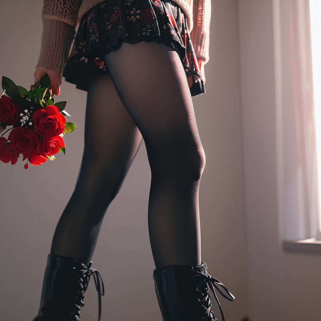 Japanese quince flower Girl