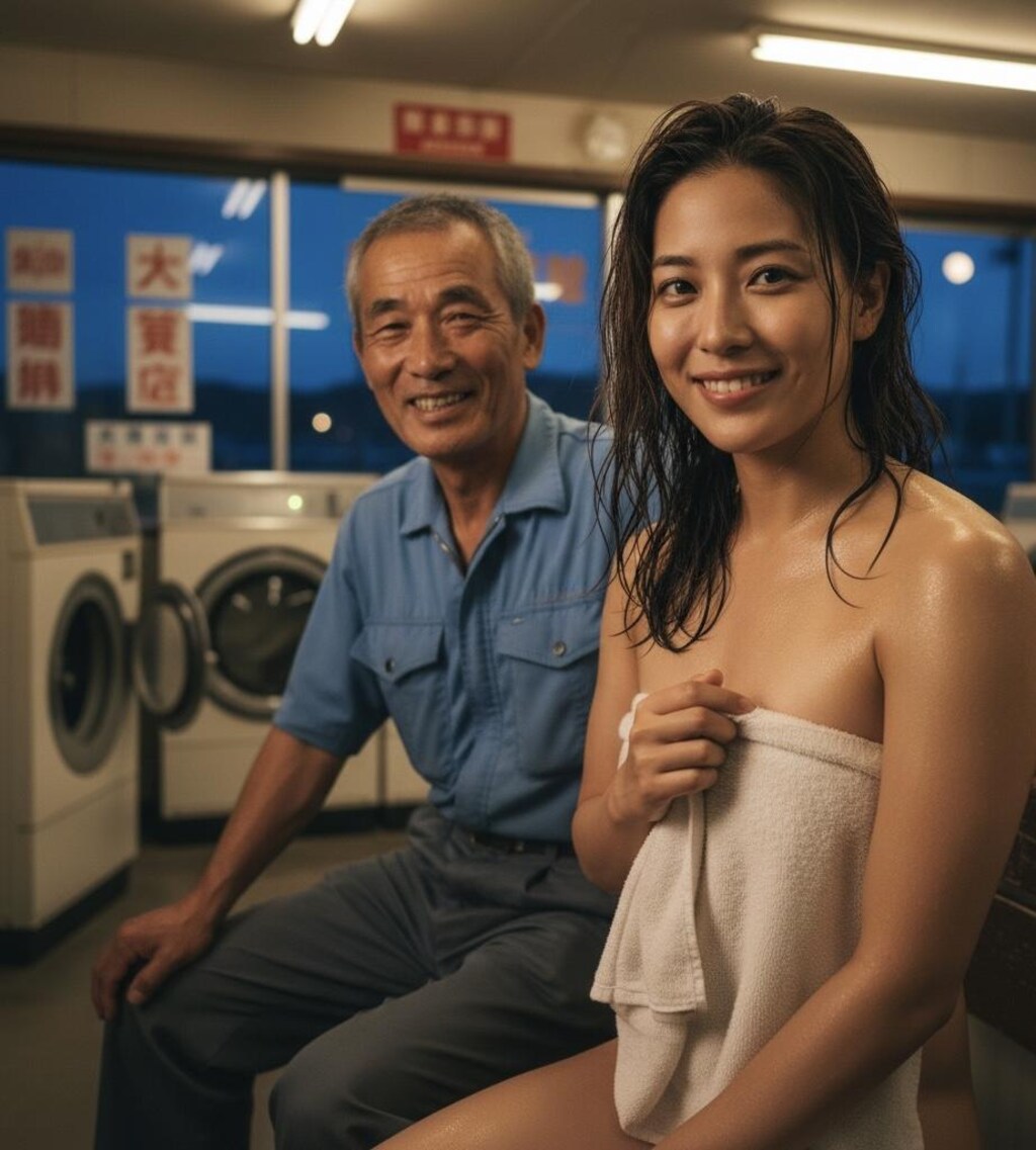 コインランドリーで開放的になる女たち
