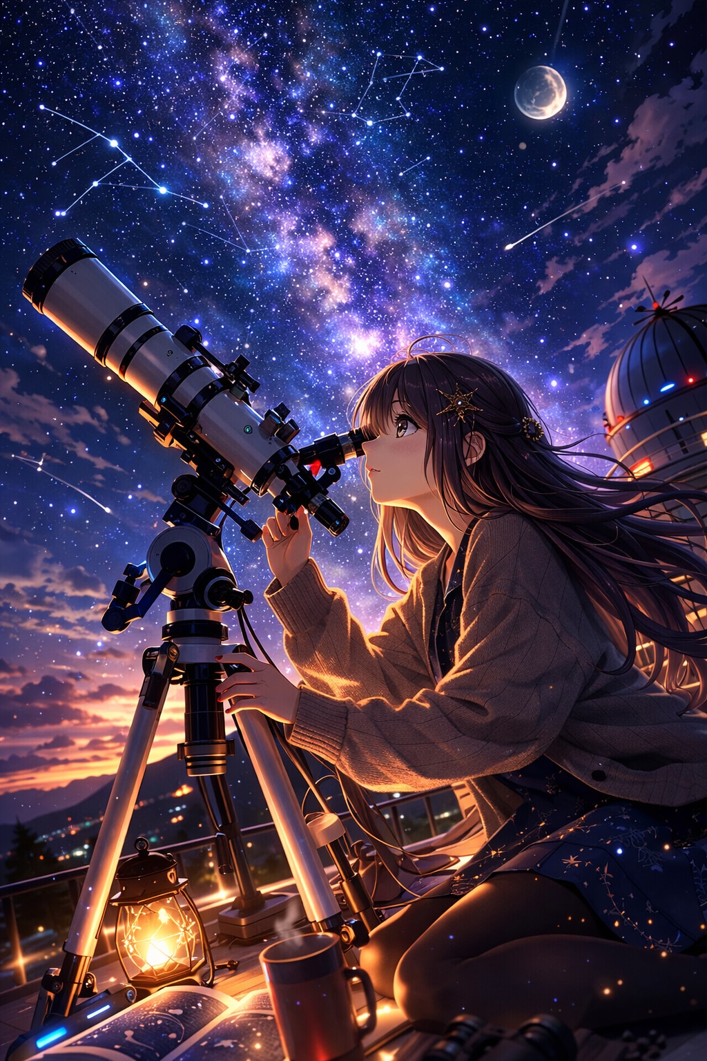 天体観測 | の人気AIイラスト・グラビア