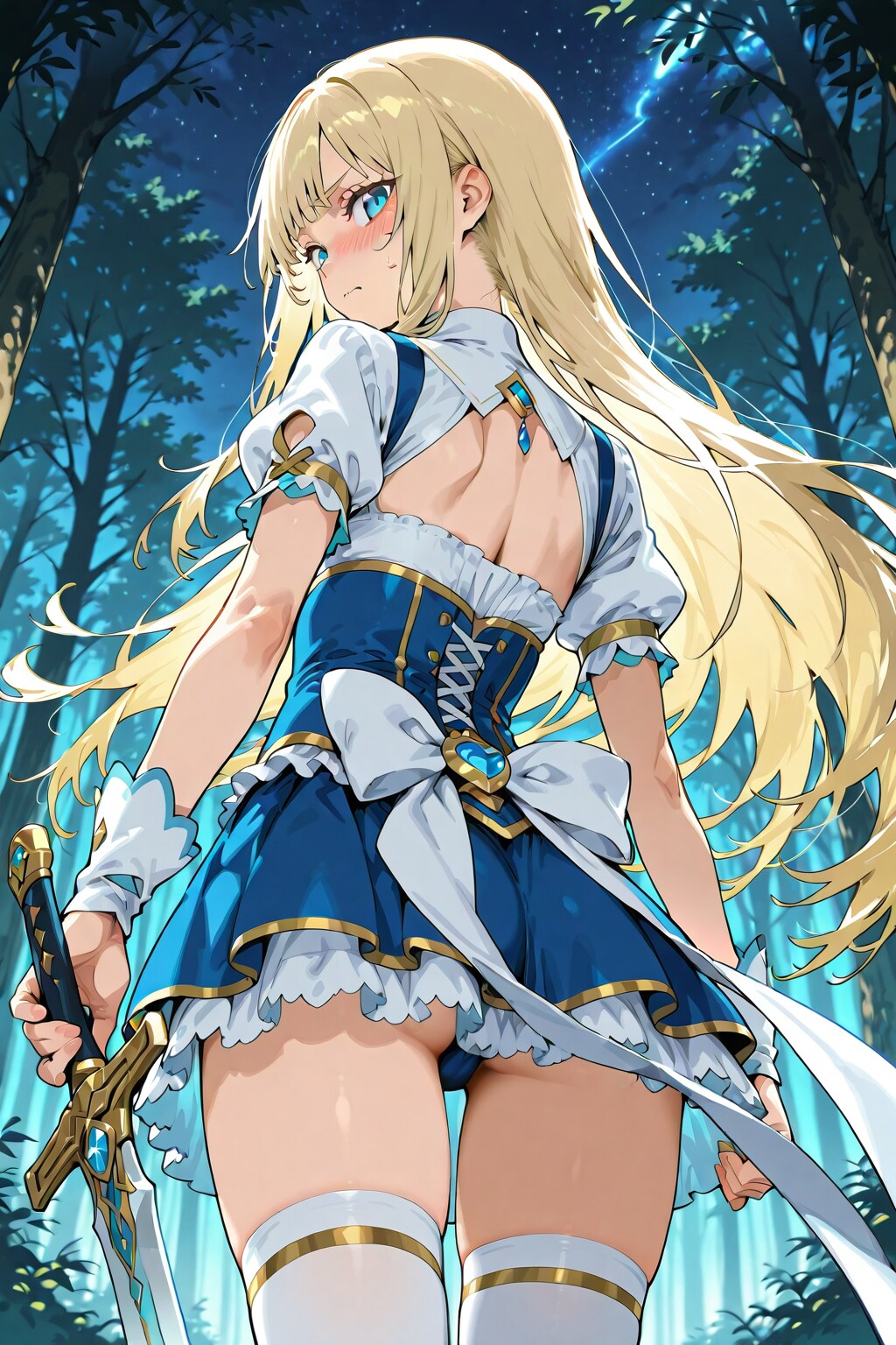 【企画：DAISY・魔法少女】魔法少女のお勤め「この格好で剣を振り回したら見えちゃうよぉ。」②