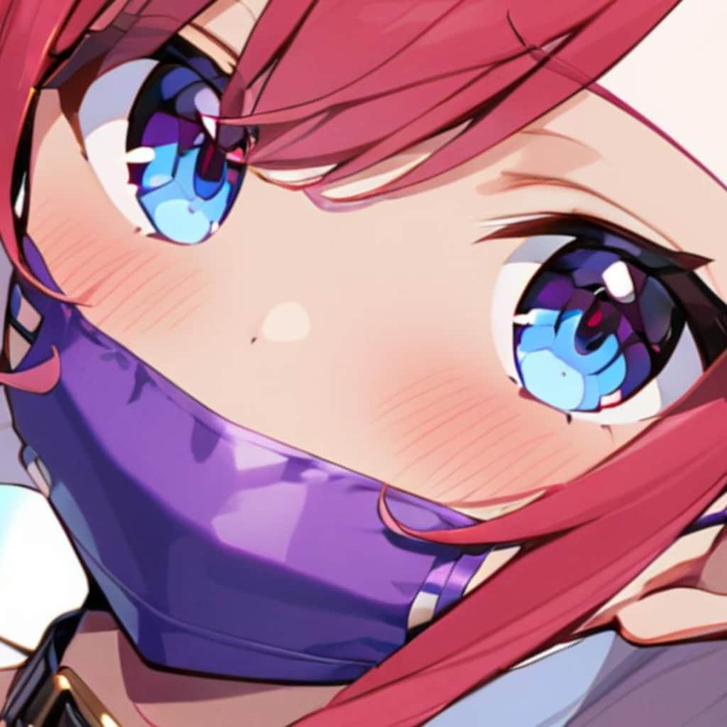 『んーん？（なーに？）』口枷美少女1（Mouth cuff ball gag choker）