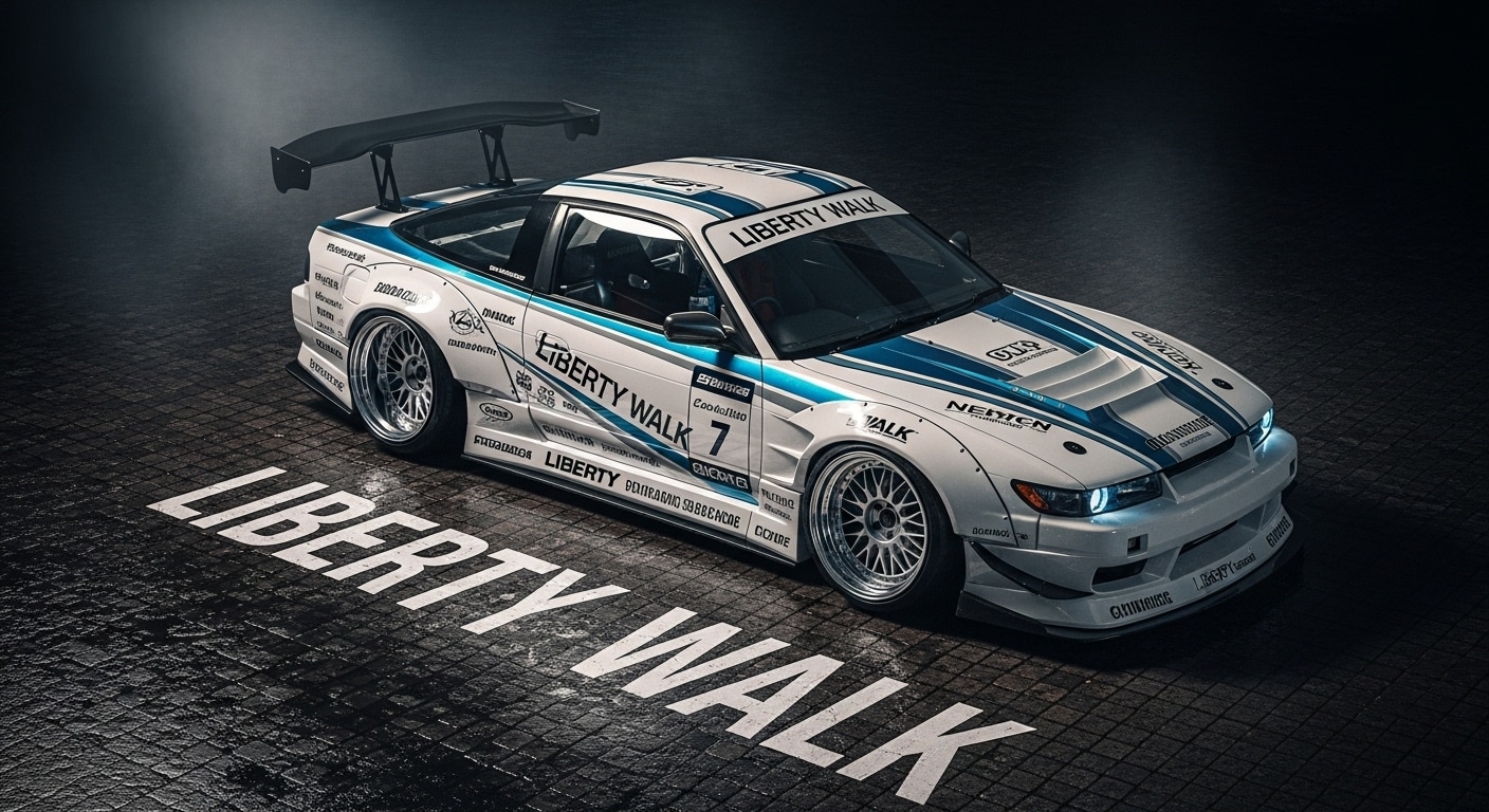 リバティーウォークシルエイティのドリ車 | の人気AIイラスト・グラビア