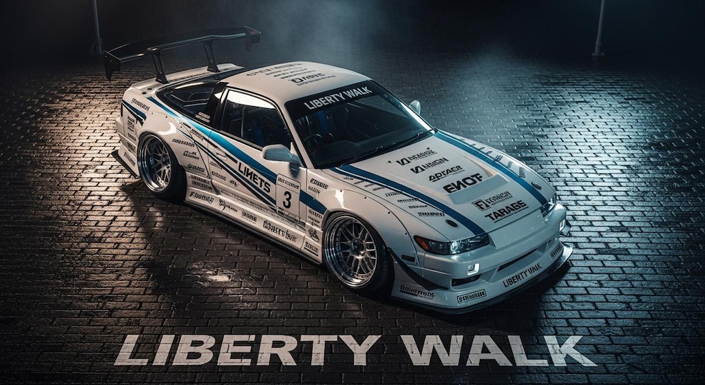 リバティーウォークシルエイティのドリ車