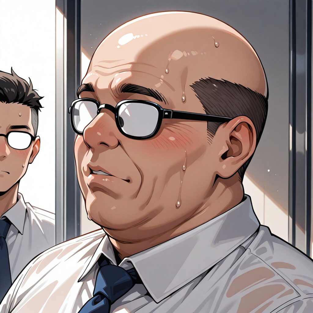 ハゲのメガネおじさん