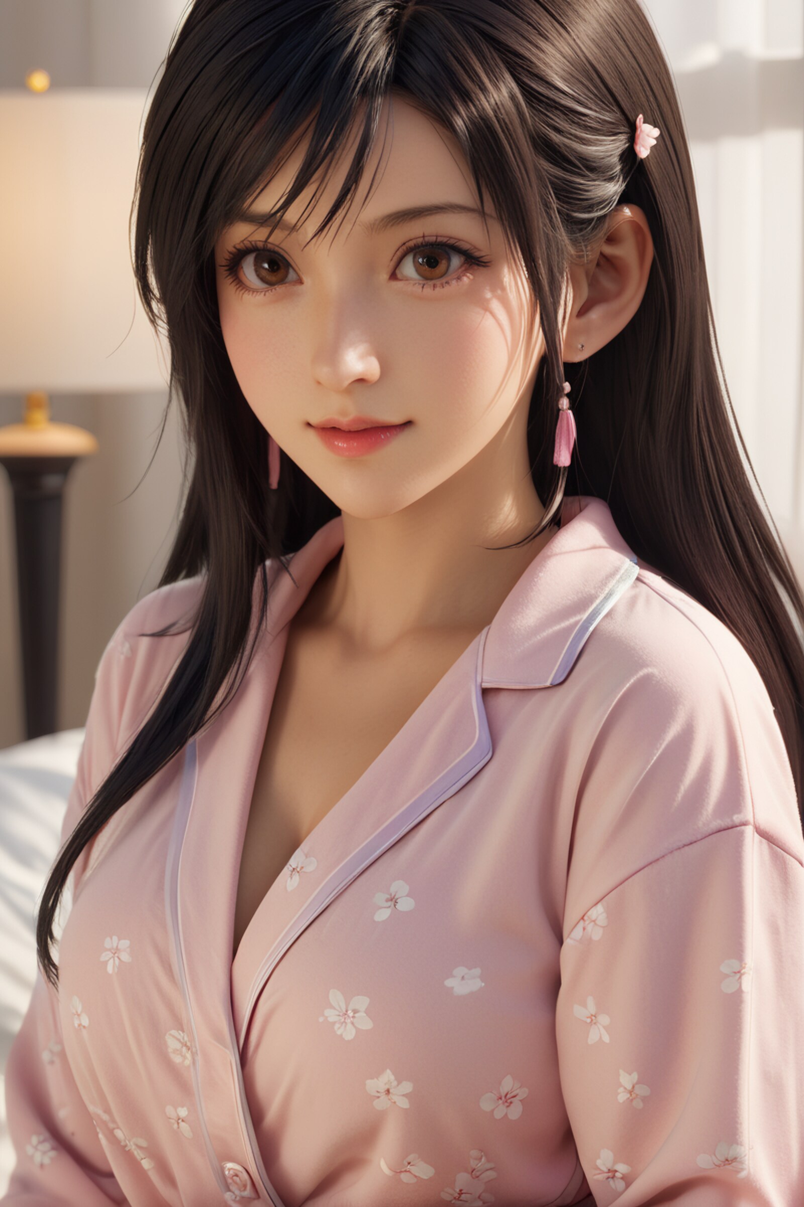 FF7Rのティファに雰囲気の似た美少女「朝だよー起きたー？」