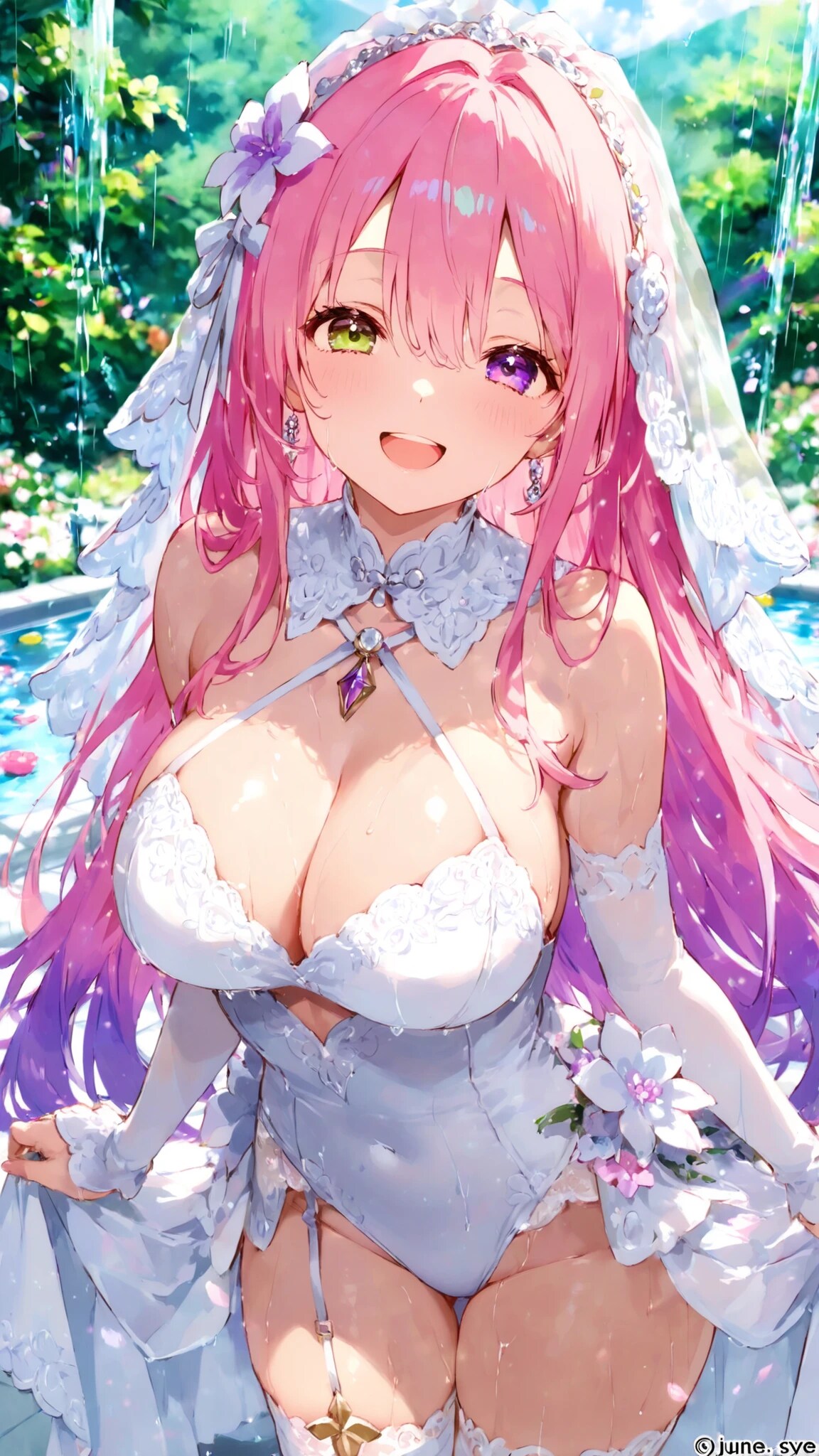 びしょ濡れウェディング