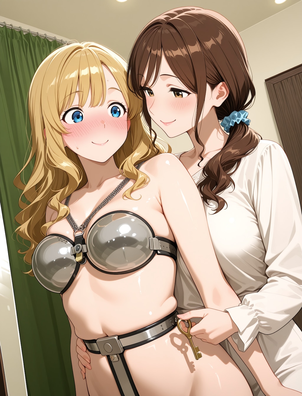 二人で試着中【澄香×エマ】