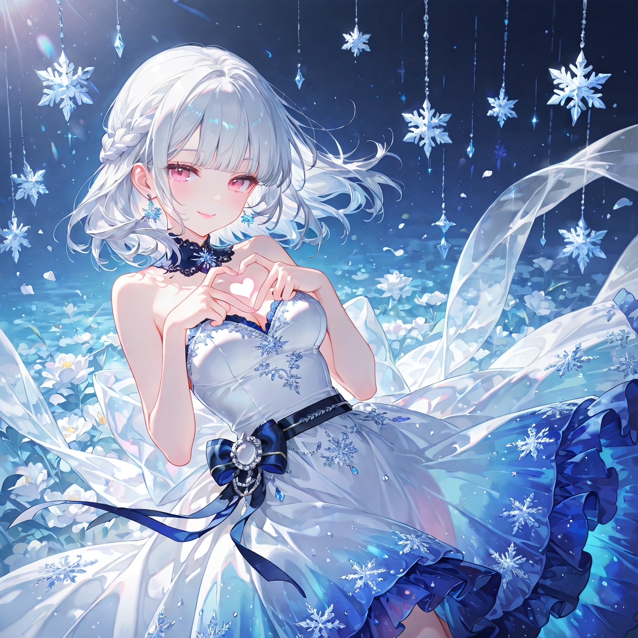 Lovely snow girl