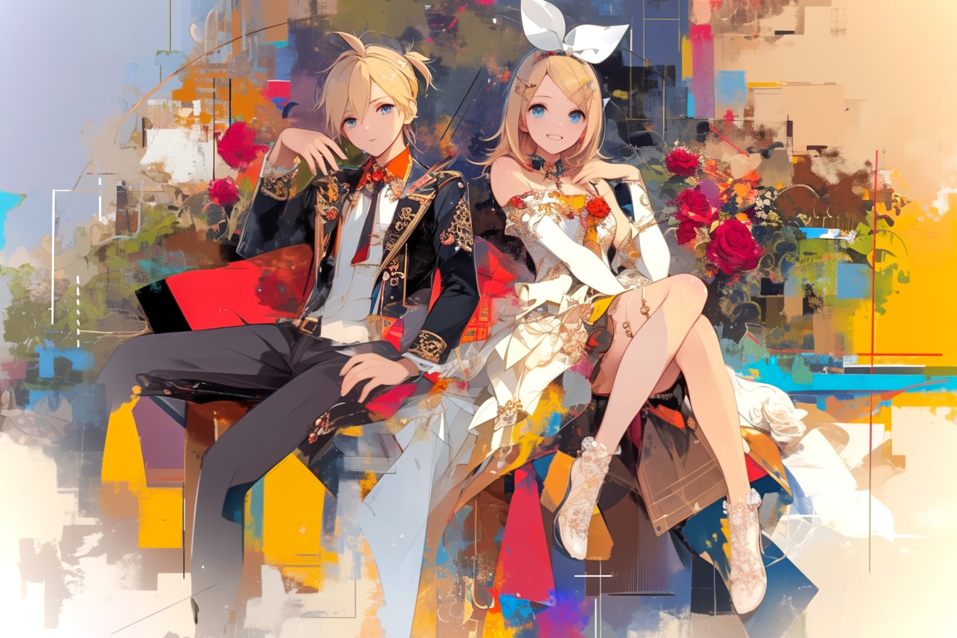 リンとレン-02 | の人気AIイラスト・グラビア