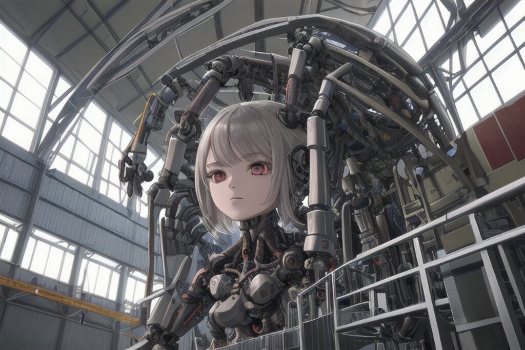 巨大メカ少女建造中