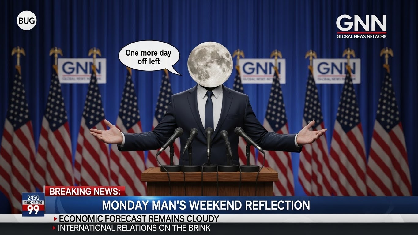 マンデーマン報道官「休日はのこり一日」 | の人気AIイラスト・グラビア