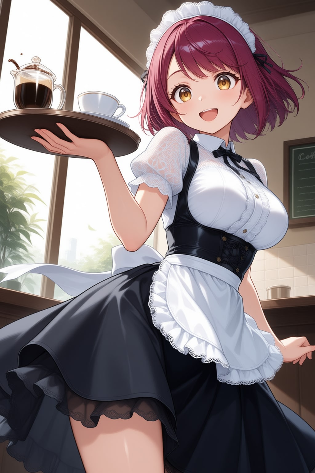 おはようございます（挨拶メイドの芽衣ちゃん）