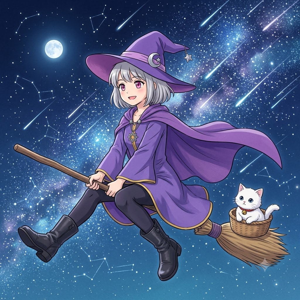 アニメスタイルの魔女