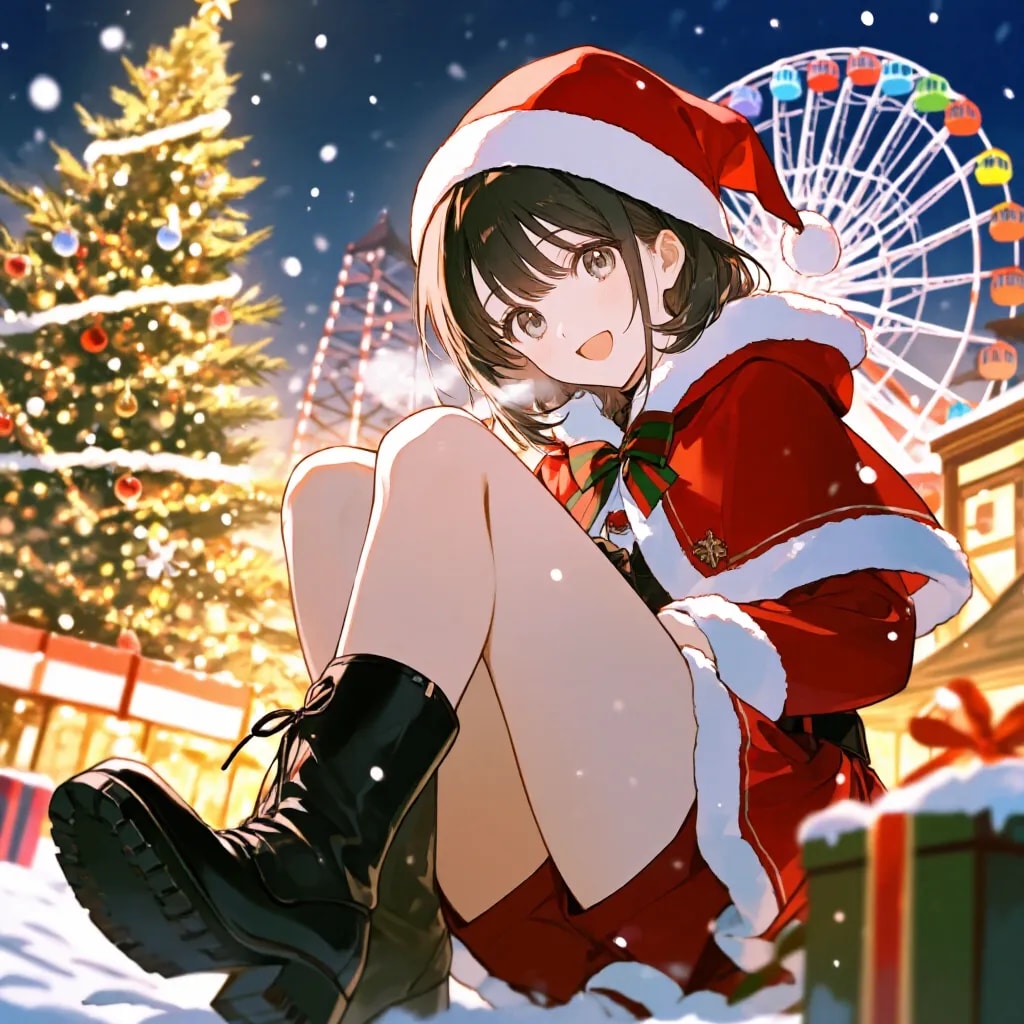 観覧車とメリーゴーランドでクリスマス：Xmas25