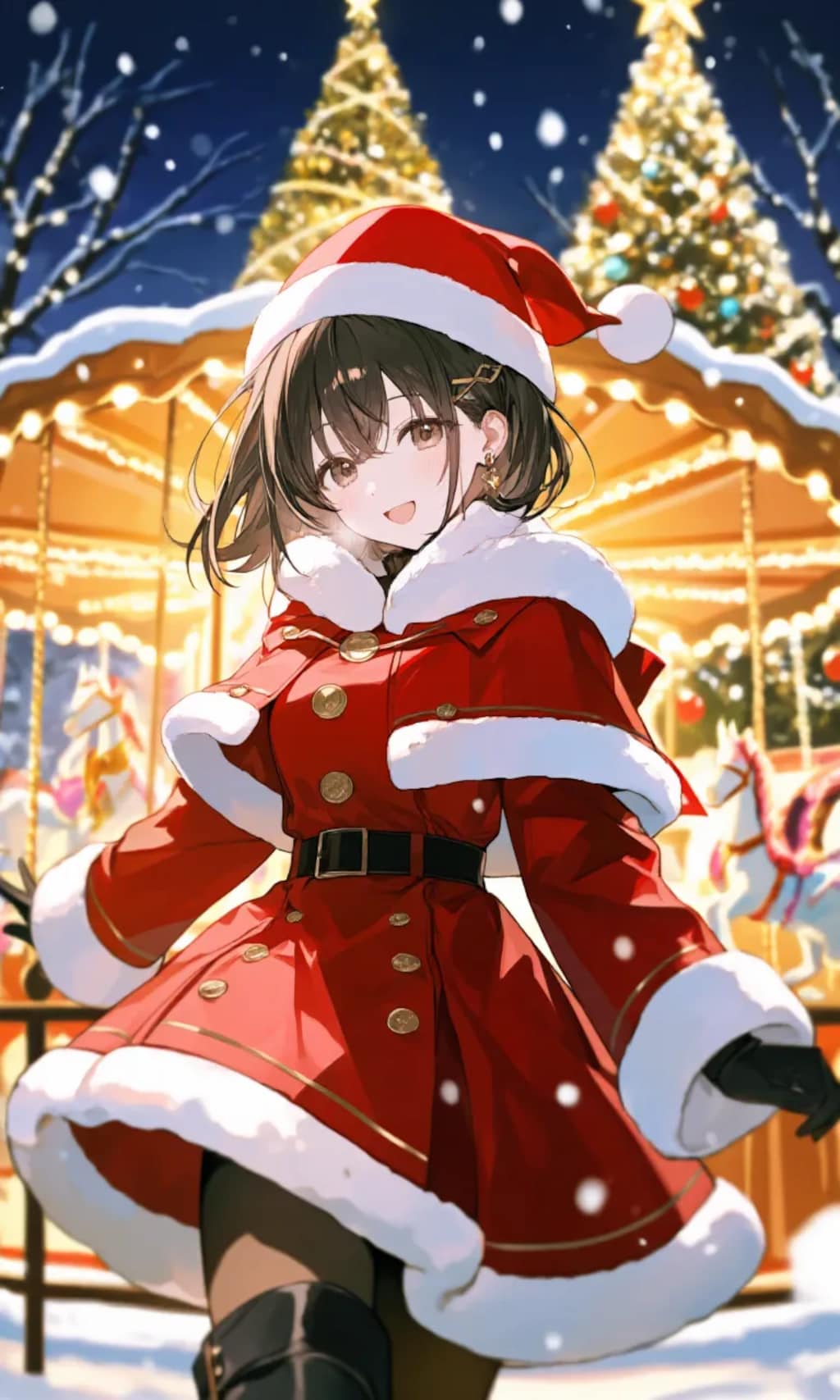 観覧車とメリーゴーランドでクリスマス：Xmas25