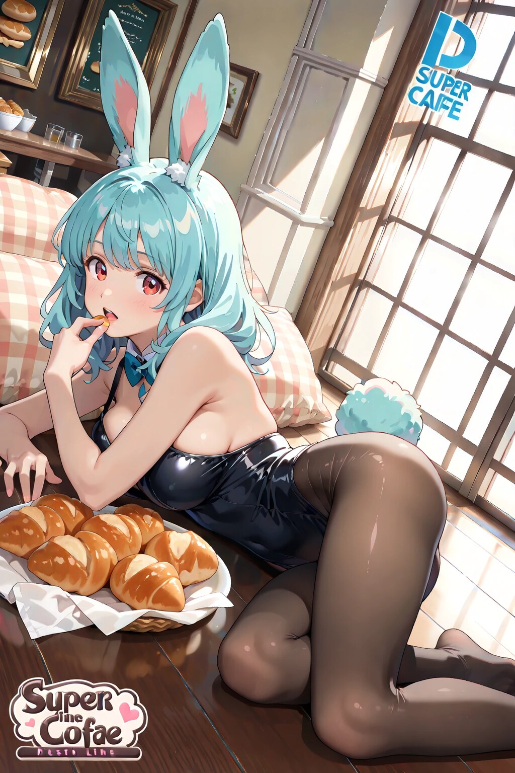 ベーカリーカフェの販促ポスター　＜結月バージョン＞