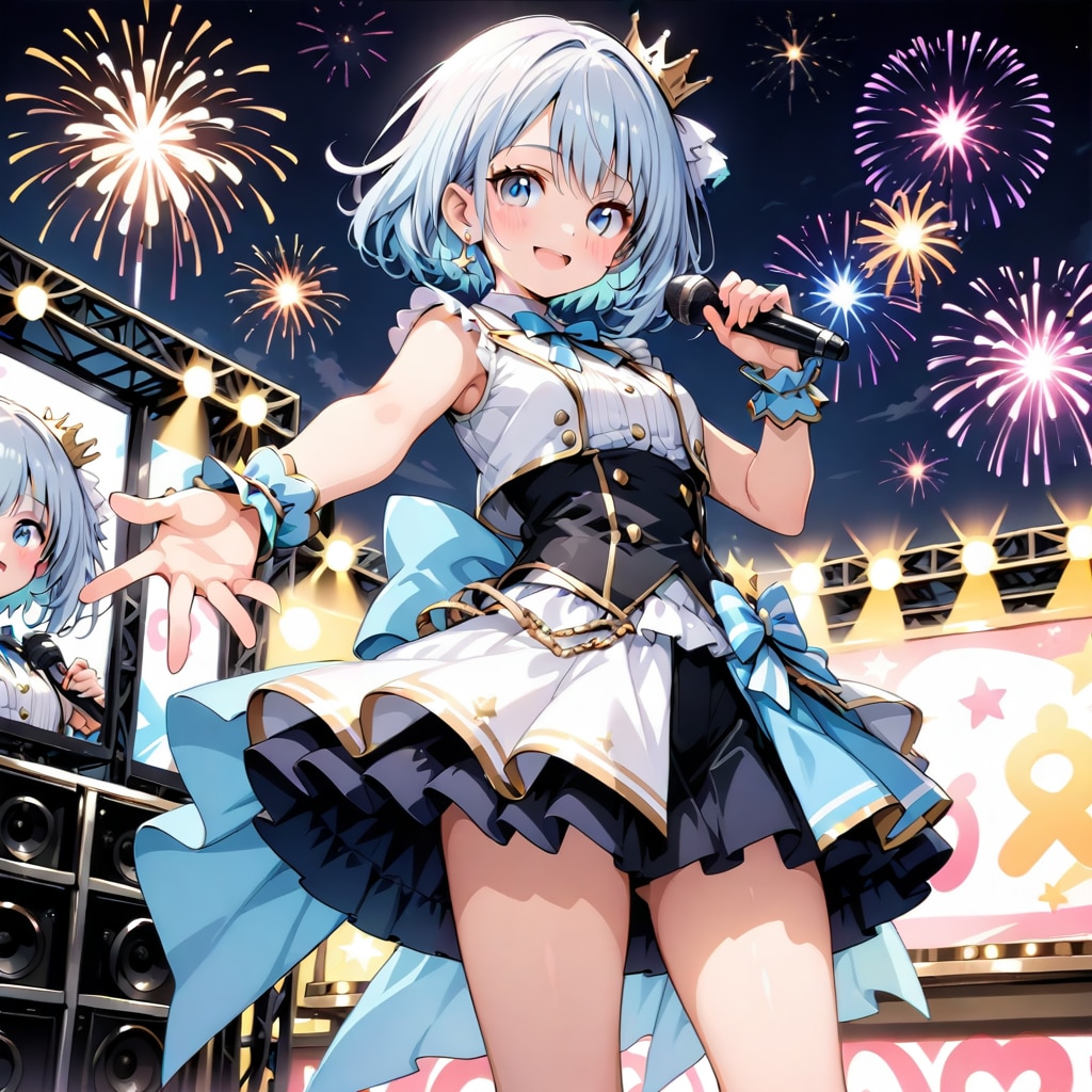夏祭りのライブ