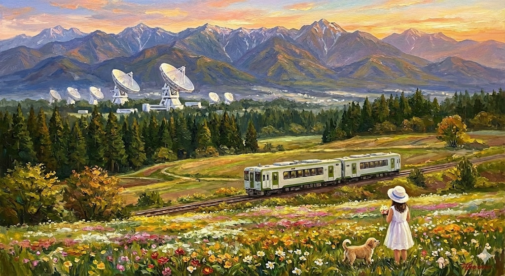 小海線と野辺山宇宙電波観測所