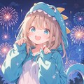 夏祭りのきぐるみドラゴン娘 6枚目
