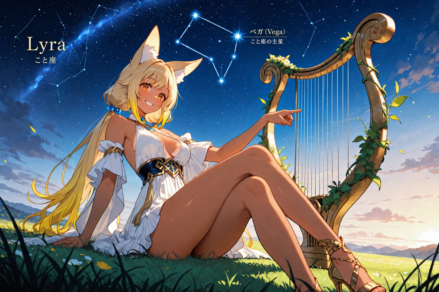 夏の星座：こと座