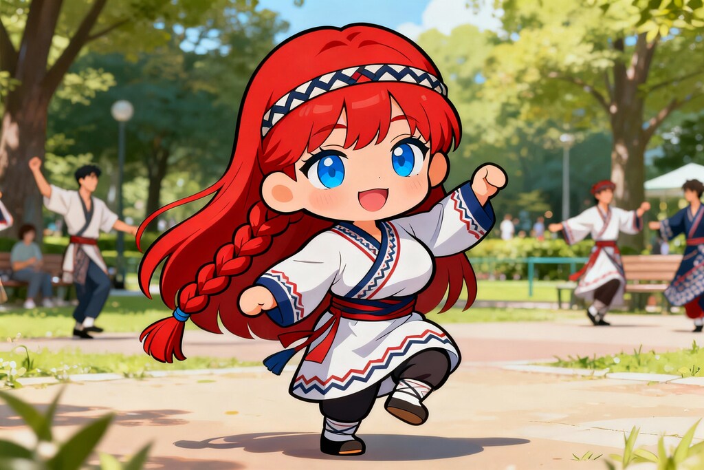 踊るコロポックルくん